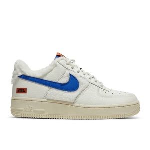 Brand New Unique Nike Air Force 1 Sherpa Fleece Lined Sneakers